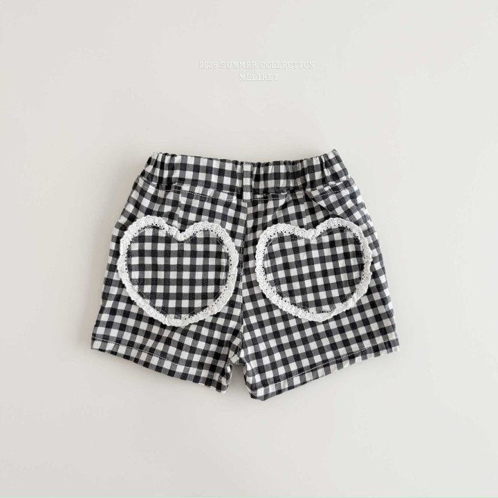 [PRE-ORDER] Check Heart Shorts