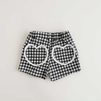 [PRE-ORDER] Check Heart Shorts
