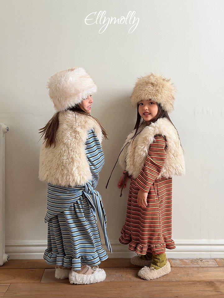 [PRE-ORDER] Fleece Frill Long Dress