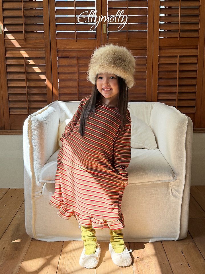 [PRE-ORDER] Fleece Frill Long Dress