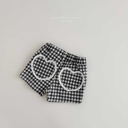 [PRE-ORDER] Check Heart Shorts