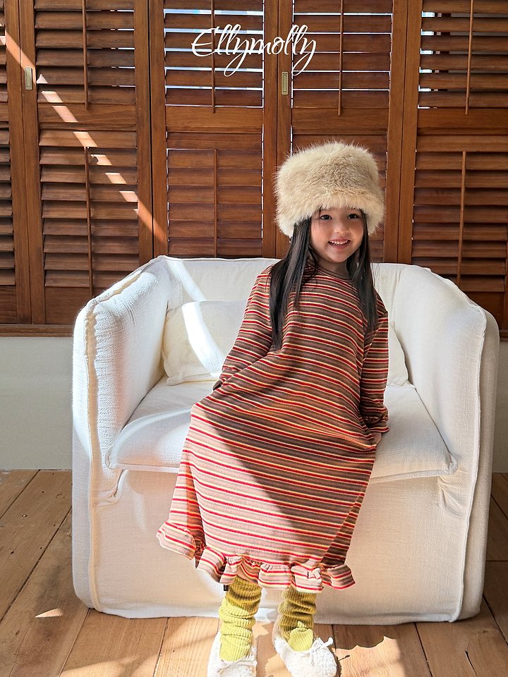 [PRE-ORDER] Fleece Frill Long Dress