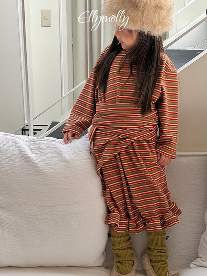 [PRE-ORDER] Fleece Frill Long Dress