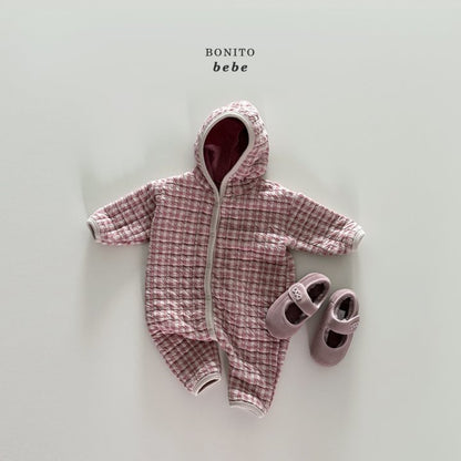 [PRE-ORDER] Quilted Check Hoodie Body Suit