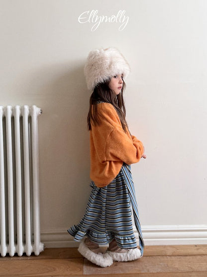[PRE-ORDER] Fleece Frill Long Dress