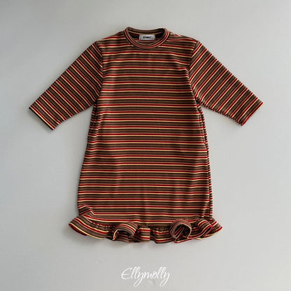 [PRE-ORDER] Fleece Frill Long Dress