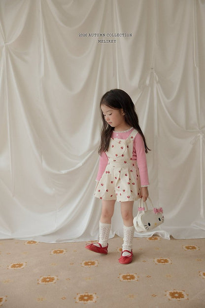 [PRE-ORDER] Strawberry Heart Overalls