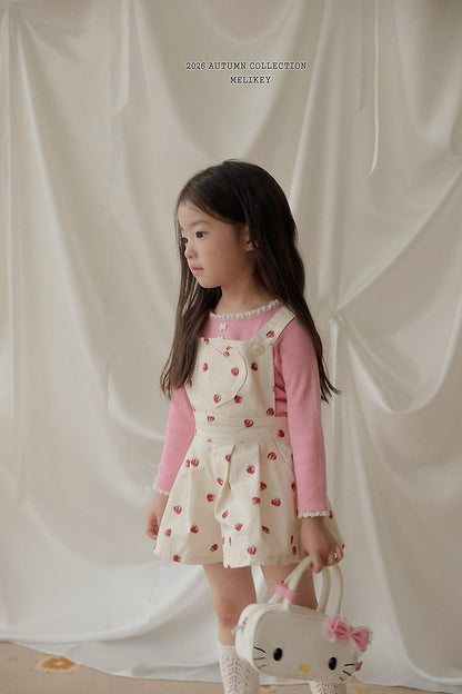 [PRE-ORDER] Strawberry Heart Overalls
