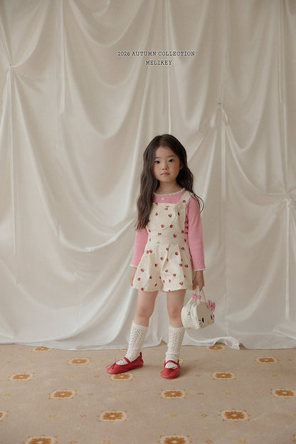 [PRE-ORDER] Strawberry Heart Overalls