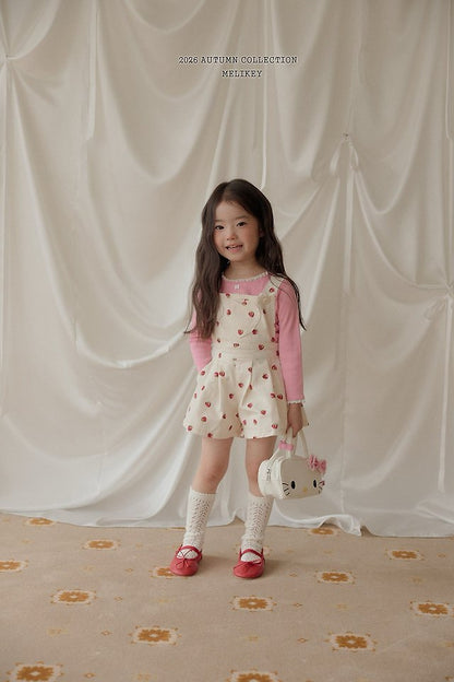 [PRE-ORDER] Strawberry Heart Overalls