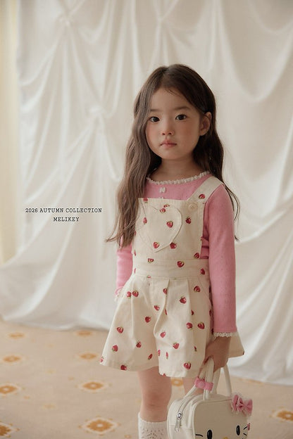 [PRE-ORDER] Strawberry Heart Overalls