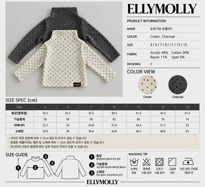 [PRE-ORDER] Dot Half Turtleneck T-Shirts
