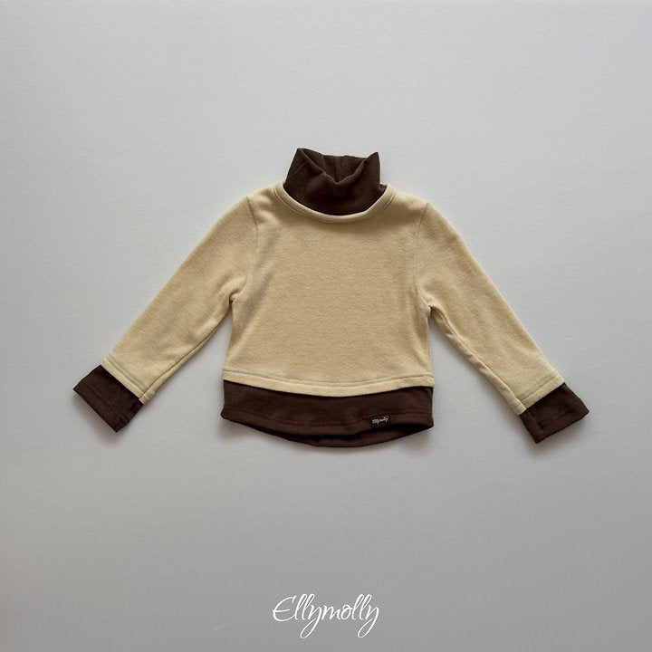[PRE-ORDER] Brush Color Block Turtleneck T-Shirts
