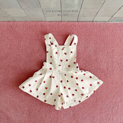 [PRE-ORDER] Strawberry Heart Overalls