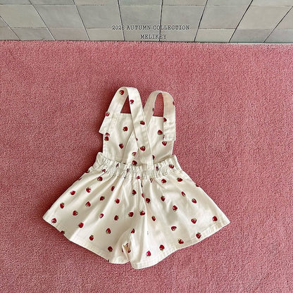 [PRE-ORDER] Strawberry Heart Overalls
