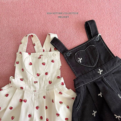 [PRE-ORDER] Strawberry Heart Overalls
