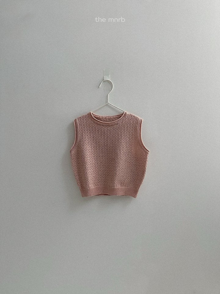 [PRE-ORDER] Eyelet Sweater Vest Top