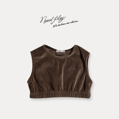 [PRE-ORDER] Velour Crop Vest