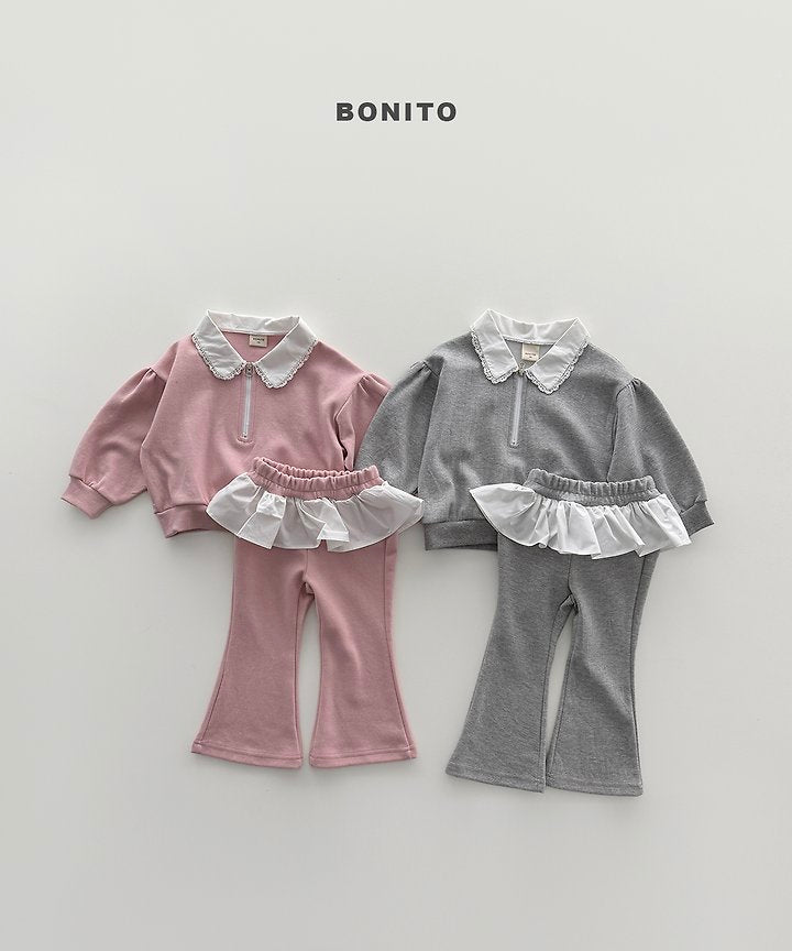 [PRE-ORDER] Shirring Collar Top Bottom Set
