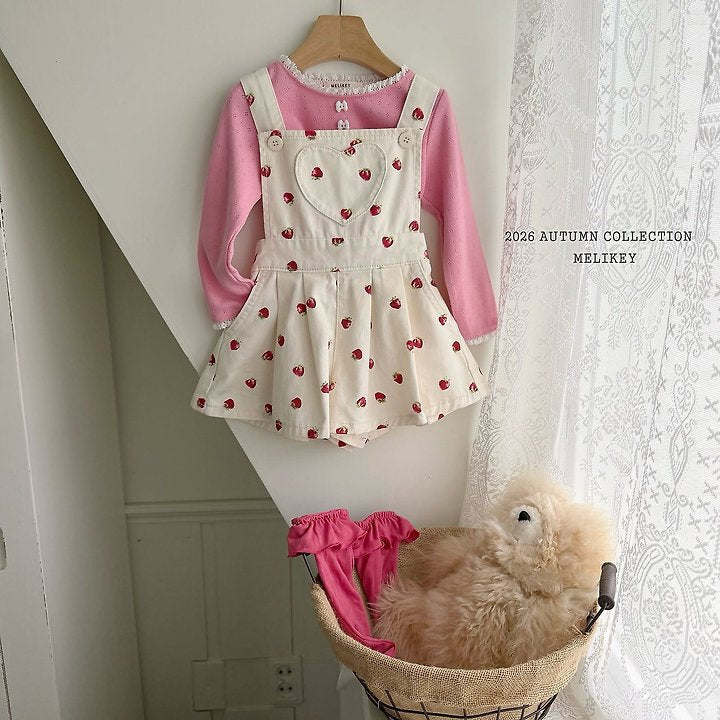 [PRE-ORDER] Strawberry Heart Overalls