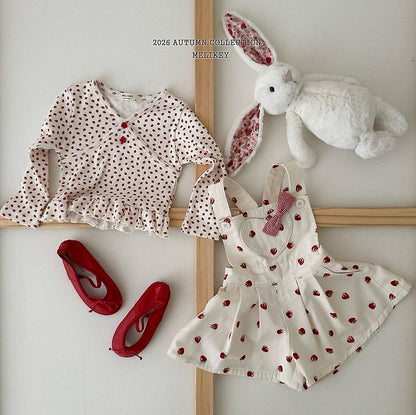 [PRE-ORDER] Strawberry Heart Overalls