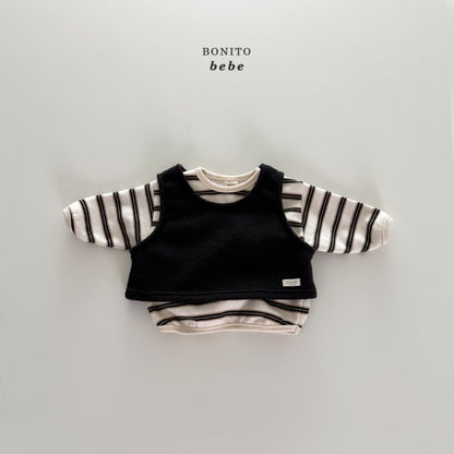 [PRE-ORDER] Multi Stripe Binding Baby T-Shirts