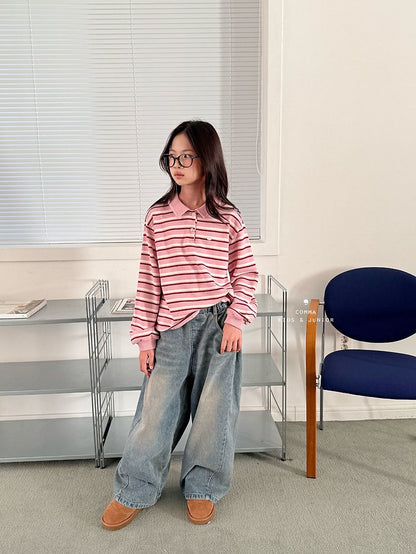 [PRE-ORDER] Stripe Collar T-Shirts