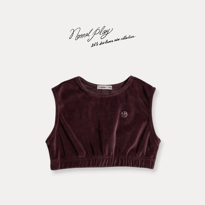 [PRE-ORDER] Velour Crop Vest