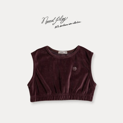 [PRE-ORDER] Velour Crop Vest
