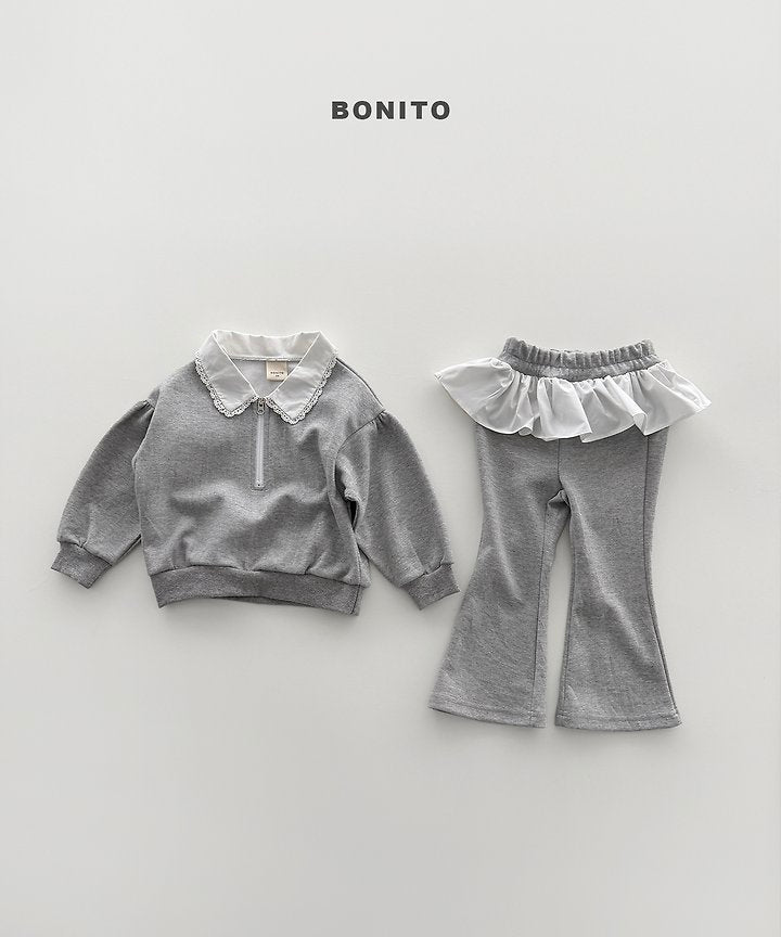[PRE-ORDER] Shirring Collar Top Bottom Set