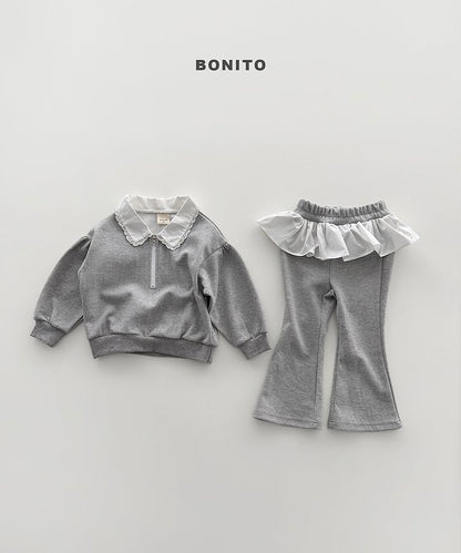 [PRE-ORDER] Shirring Collar Top Bottom Set
