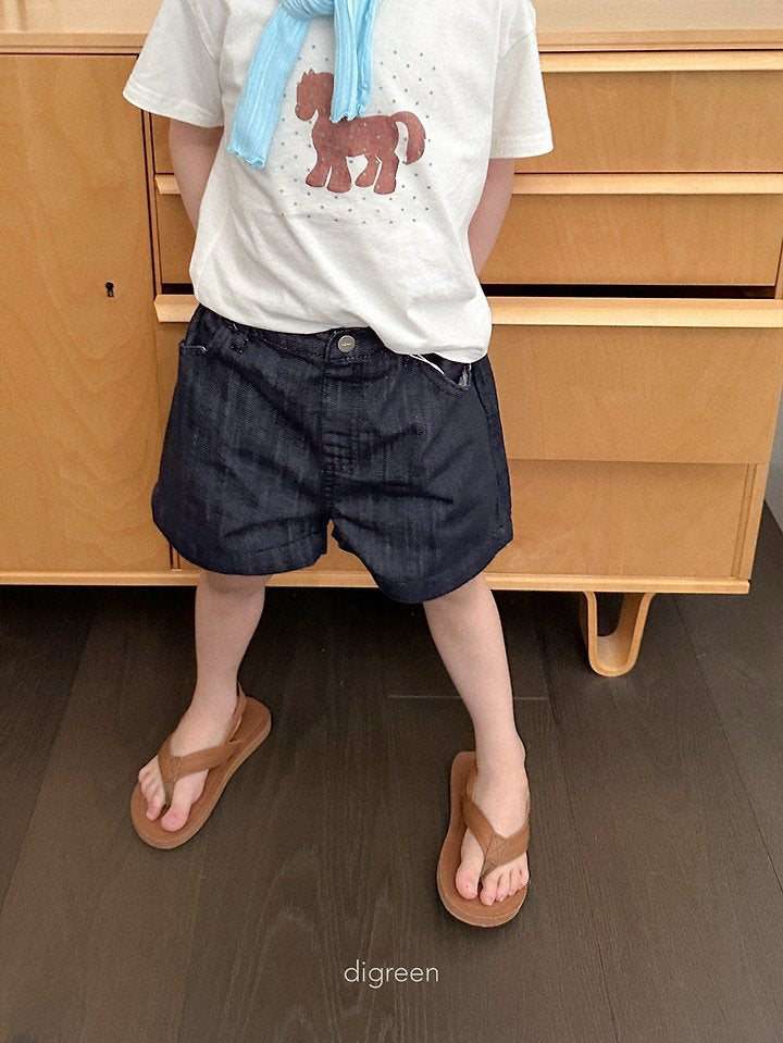 Diver Denim Shorts [M(3-4yr)]