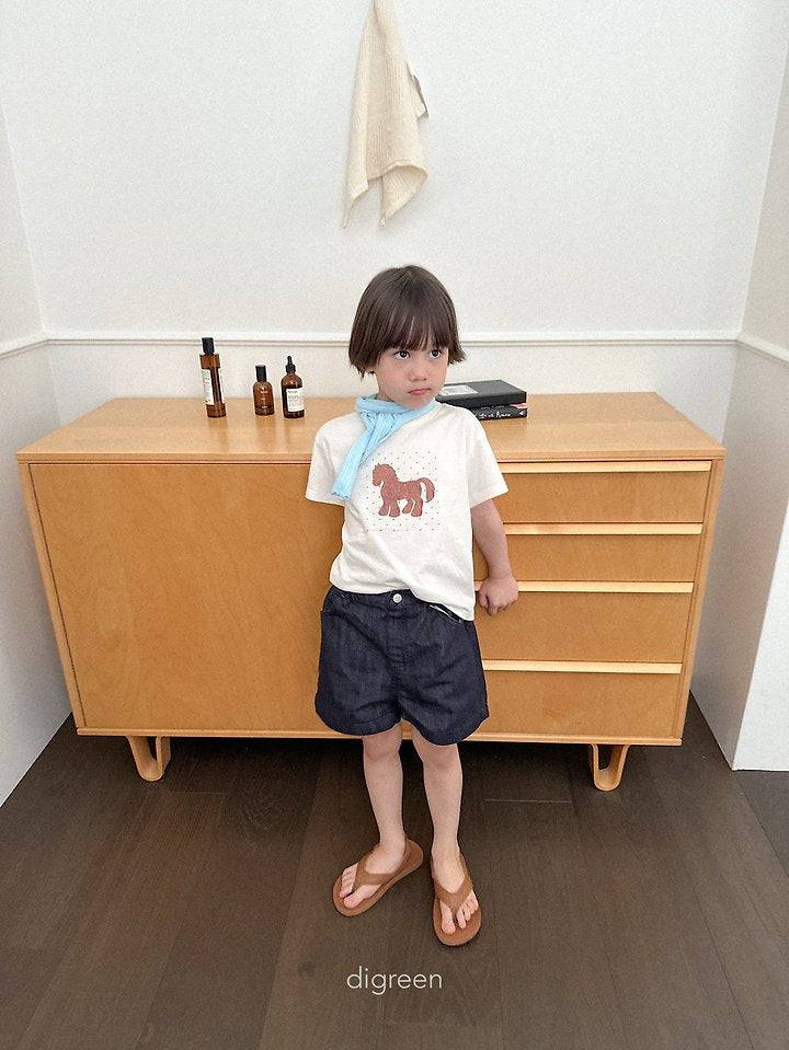 Diver Denim Shorts [M(3-4yr)]