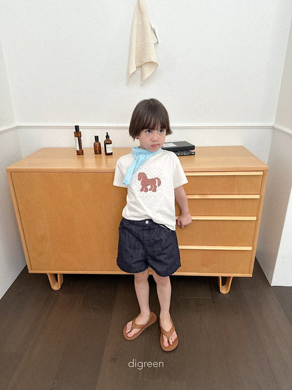 Diver Denim Shorts [M(3-4yr)]