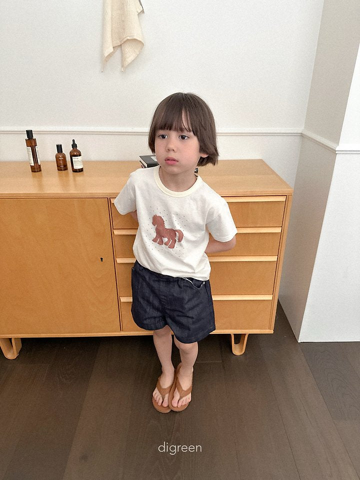 Diver Denim Shorts [M(3-4yr)]