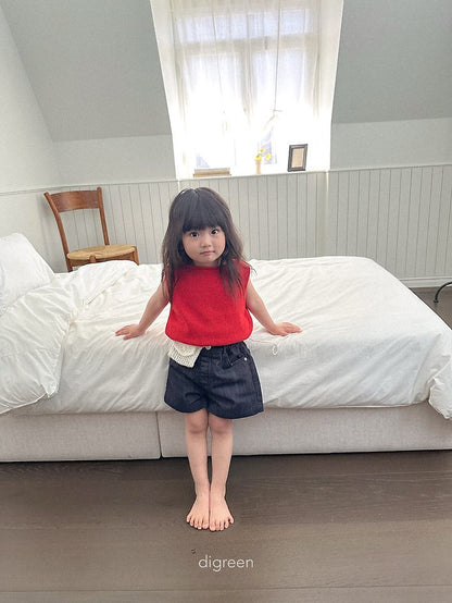 Diver Denim Shorts [M(3-4yr)]
