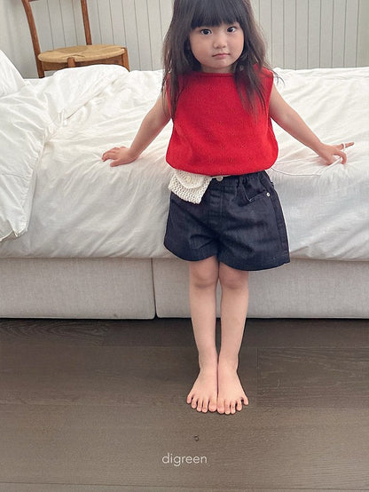 Diver Denim Shorts [M(3-4yr)]