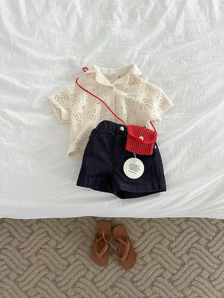 Diver Denim Shorts [M(3-4yr)]