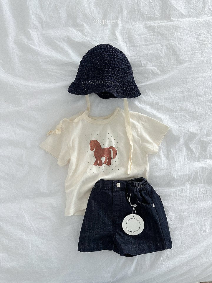 Diver Denim Shorts [M(3-4yr)]