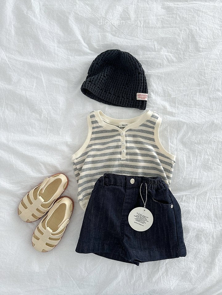 Diver Denim Shorts [M(3-4yr)]
