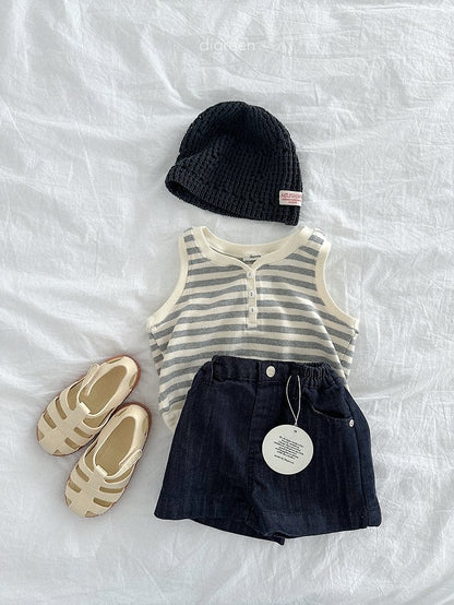 Diver Denim Shorts [M(3-4yr)]
