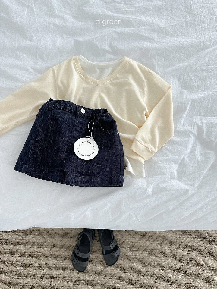 Diver Denim Shorts [M(3-4yr)]