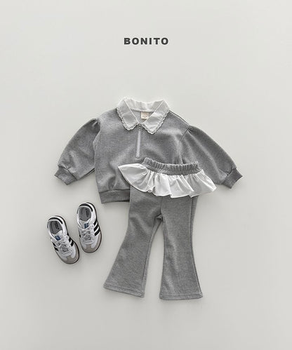 [PRE-ORDER] Shirring Collar Top Bottom Set