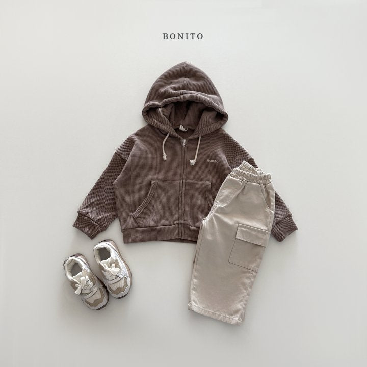 [PRE-ORDER] Waffle Hoodie Zip-Up Jacket