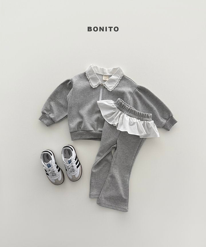 [PRE-ORDER] Shirring Collar Top Bottom Set