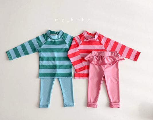 [PRE-ORDER] Stripe Rashguard Top Bottom Set