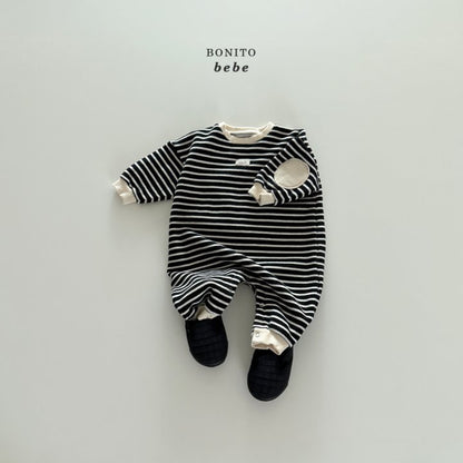 [PRE-ORDER] Stripe Round Point Body Suit