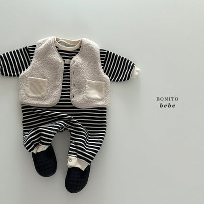 [PRE-ORDER] Stripe Round Point Body Suit