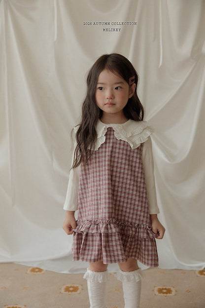 [PRE-ORDER] Check Frill Dress