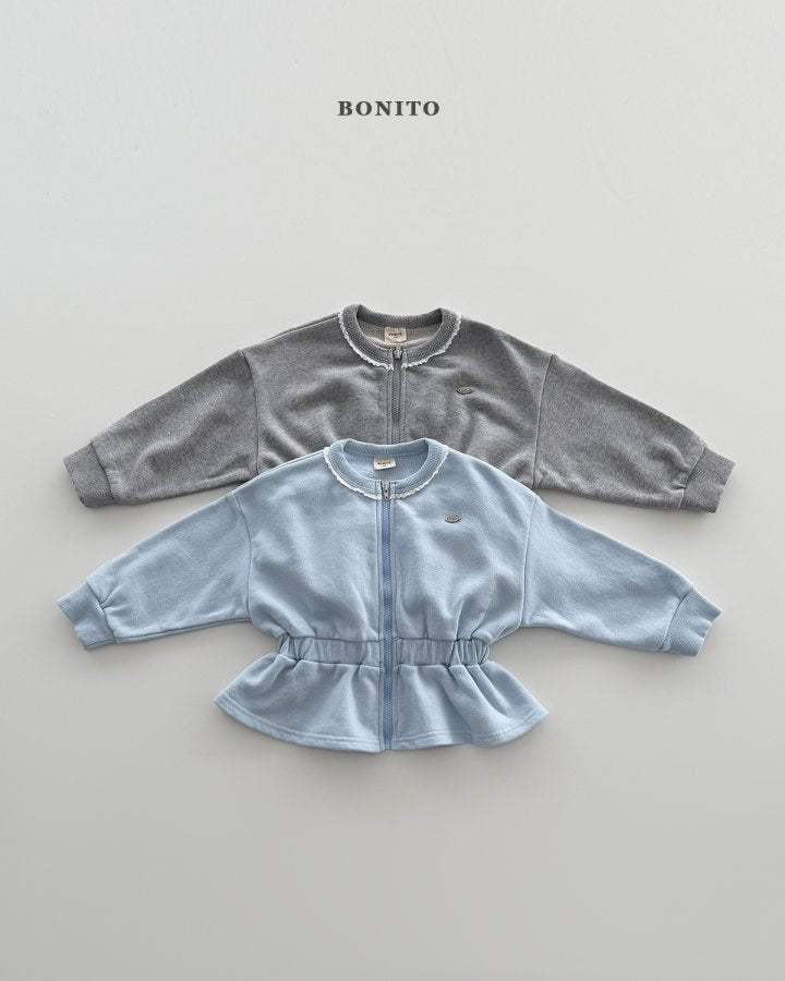 [PRE-ORDER] Shirring Zip-Up Jacket